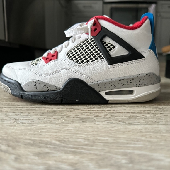 Air Jordan (GS) 4 Retro "WHAT THE" 2019 - Picture 9 of 16